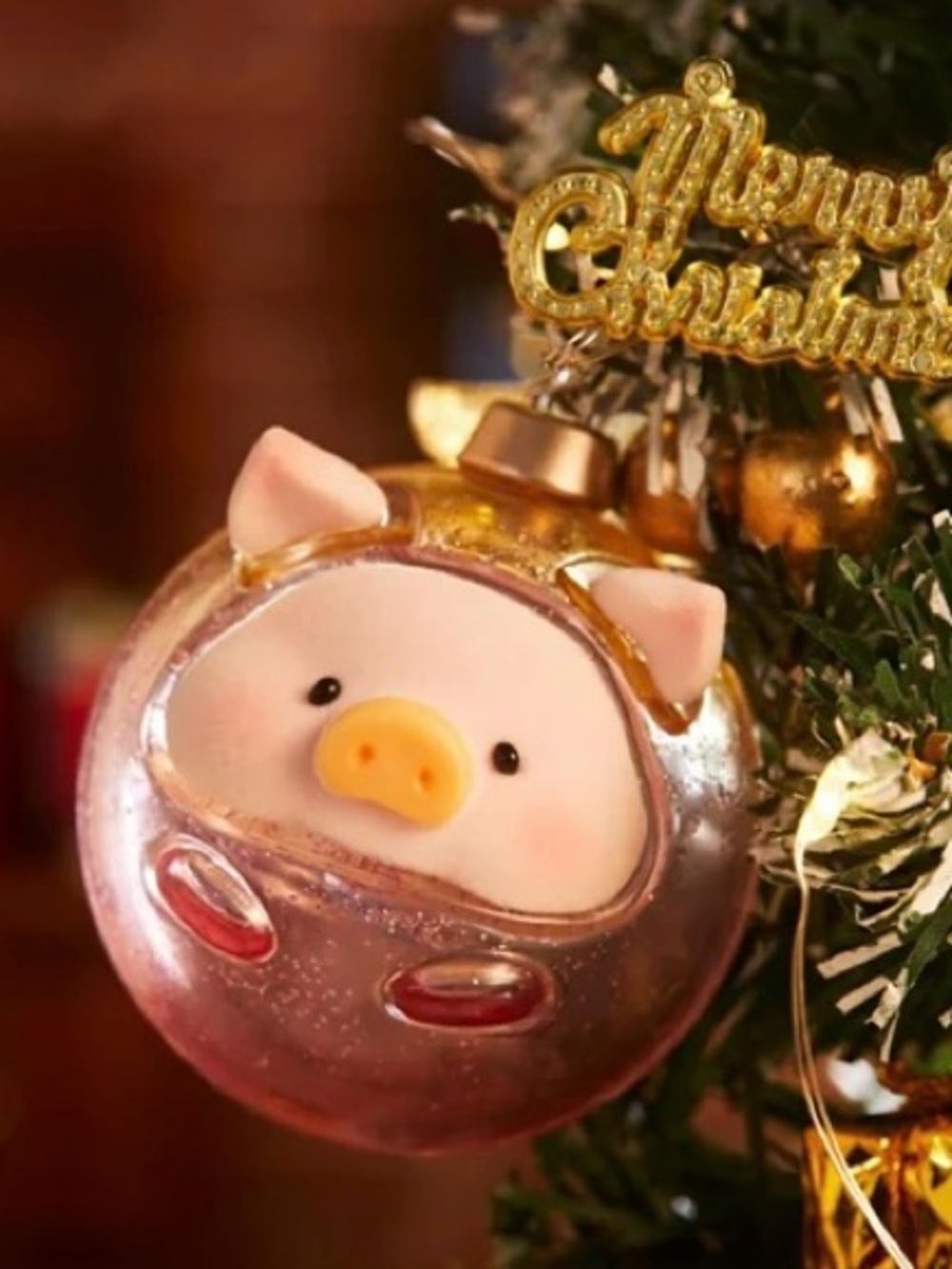 TOYZEROPLUS x Cici’s Story Christmasland Series Lulu the Pig - Ornament